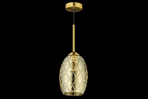 Светильник подвесной Dazio E 1.P1 CA Arti Lampadari янтарный золотой 1 лампа, основание золотое в стиле современный  фото 3