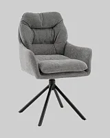 Стул Ральфио букле серый УТ000041571 Stool Group, серый/букле, ножки/металл/чёрный, размеры - *****