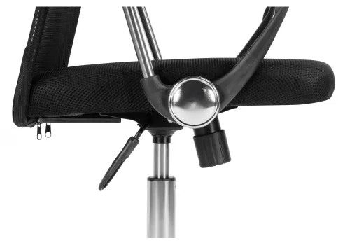 Компьютерное кресло Arano 1 black / chrome 15815 Woodville, чёрный/сетка, ножки/металл/хром, размеры - *1190***620*520 фото 8