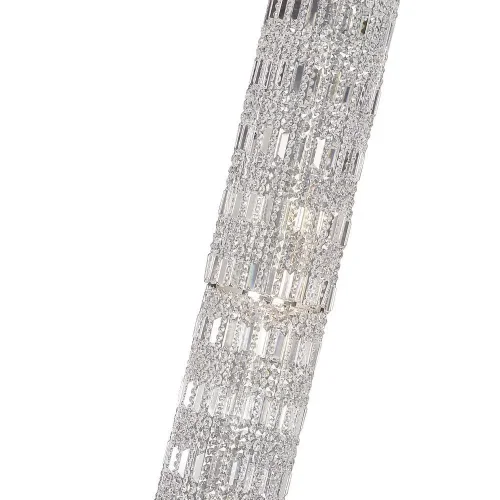 Люстра хрустальная каскадная столб Lazio E 1.9.25.501 G Arti Lampadari прозрачная без плафона на 15 ламп, основание золотое в стиле классический  фото 4