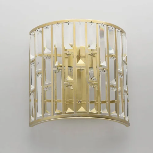 Бра Монарх 121020102 MW-Light прозрачный на 2 лампы, основание золотое в стиле классический  фото 4