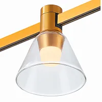 Трековый светильник LED Farm ST814.246.03 ST-Luce дымчатый для шинопроводов серии Farm золотой