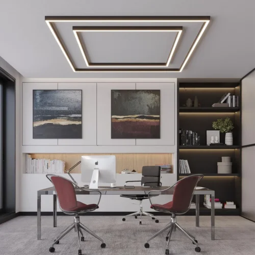 Светильник линейный светодиодный модульный с переключателем цветовой темперетуры Fatto 359607 Novotech чёрный на 1 лампу, основание чёрное в стиле современный хай-тек фото 3