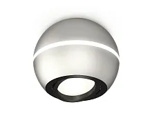 Светильник накладной Techno spot XS1103010 Ambrella light серебряный 1 лампа, основание серебряное в стиле модерн круглый