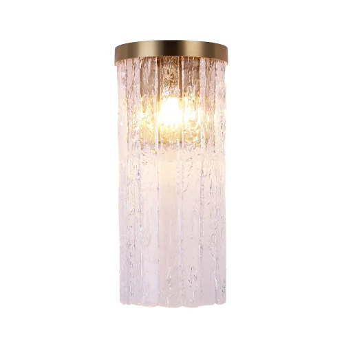 Бра Fluor 3055-1W Favourite прозрачный на 1 лампа, основание латунь в стиле классический 