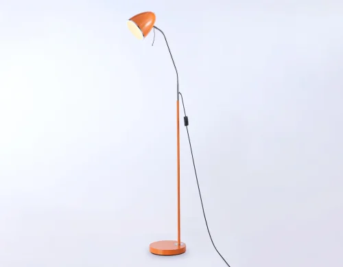 Торшер TR97689 Ambrella light для чтения оранжевый 1 лампа, основание оранжевое в стиле современный
 фото 2
