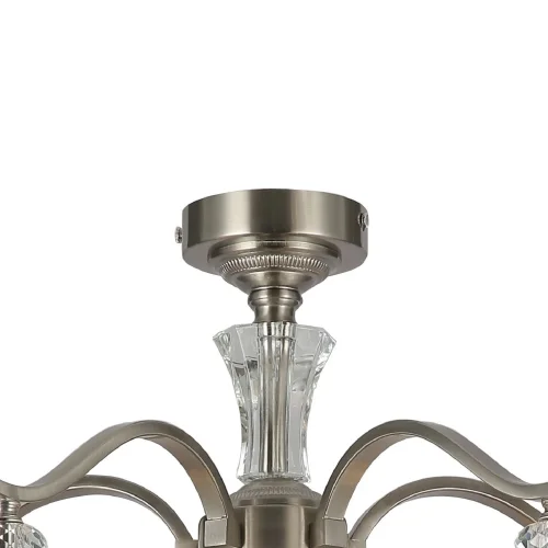 Люстра потолочная Unitas 2852-5P F-promo бежевая на 5 ламп, основание никель в стиле классический  фото 2