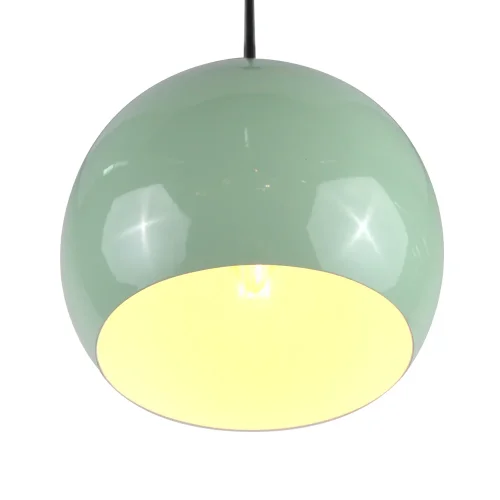 Светильник подвесной Aura 20 LH032008 LightHall зелёный на 1 лампу, основание чёрное в стиле лофт фото 3