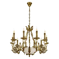 Люстра подвесная Палаццо / Palazzo 10565/10 LOFT IT без плафона белая на 10 ламп, основание латунь в стиле классический современный американский Люстра подвесная Палаццо / Palazzo 10565/10 LOFT IT без плафона белая на 10 ламп, основание латунь в стиле классический современный американский