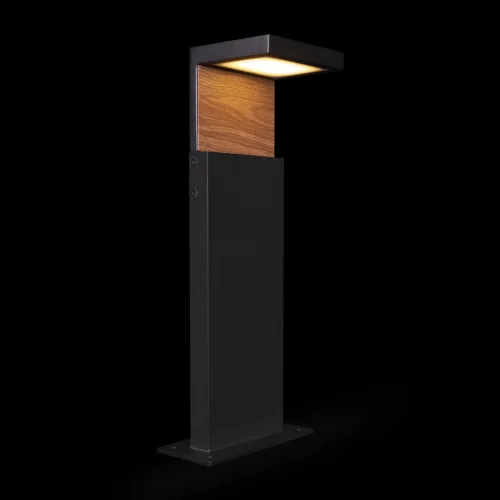 Парковый светильник LED Oak 100001/400 LOFT IT уличный IP54 чёрный 1 лампа, плафон чёрный в стиле современный хай-тек LED фото 4