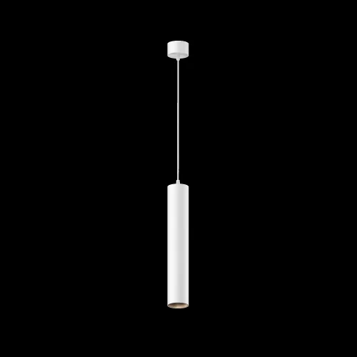 Светильник подвесной Focus LED P072PL-L12W4K-1 Maytoni белый на 1 лампу, основание белое в стиле современный хай-тек трубочки фото 13