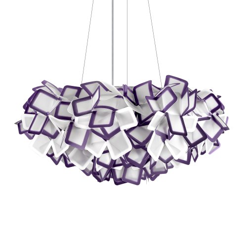 Люстра подвесная Слизия / Clizia 10231/780 Purple LOFT IT фиолетовая белая на 5 ламп, основание в стиле фото 3 Люстра подвесная Слизия / Clizia 10231/780 Purple LOFT IT фиолетовая белая на 5 ламп, основание в стиле фото 3