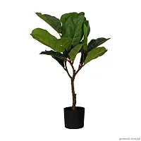 Искусственное растение в горшке Yubetsu 428021 Eglo, цвет - зеленый / черный, материал - пластик, купить с доставкой по Москве и России.