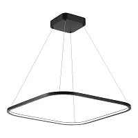 Светильник подвесной LED ST610 ST610.443.39 ST-Luce чёрный 1 лампа, основание чёрное в стиле хай-тек современный квадраты
