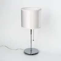 Настольная лампа Аврора CL463810 Citilux белая 1 лампа, основание хром металл в стиле современный 