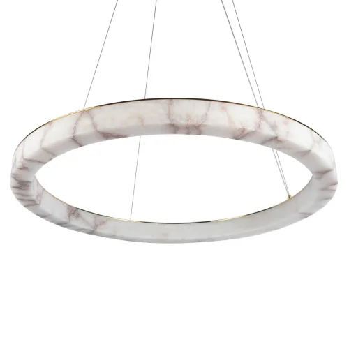 Светильник подвесной LED Mondrian 10408/800 LOFT IT белый на 1 лампу, основание бронзовое в стиле современный кольца фото 7