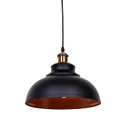 Светильник подвесной лофт Boggi LDP 6858 BK Lumina Deco чёрный золотой 1 лампа, основание чёрное в стиле лофт 