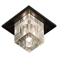 Светильник точечный NOTTE DI LUNA LSF-1300-01 Lussole прозрачный 1 лампа, основание хром в стиле модерн 