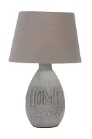 Настольная лампа Caldeddu OML-83104-01 Omnilux коричневая 1 лампа, основание серое керамика в стиле модерн 