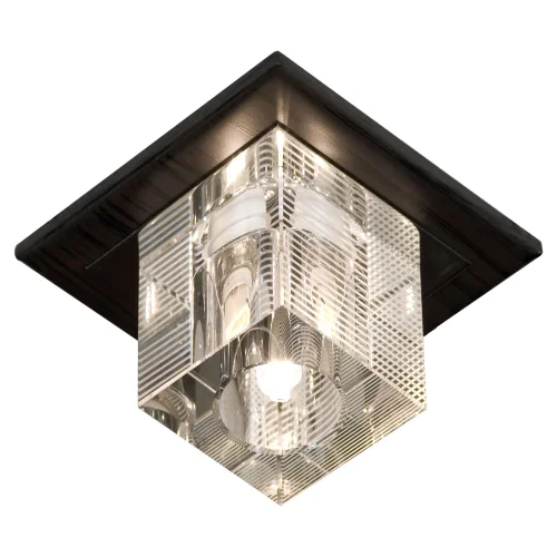 Светильник точечный NOTTE DI LUNA LSF-1300-01 Lussole прозрачный 1 лампа, основание хром в стиле современный 