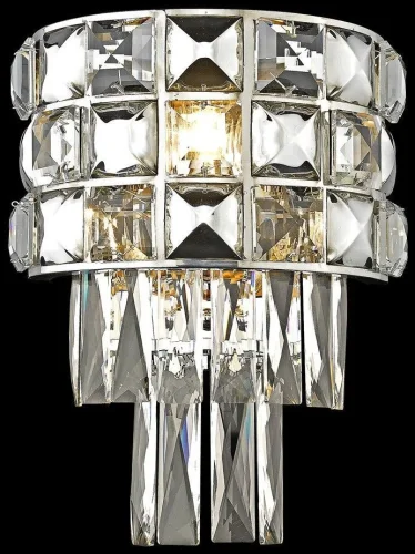 Бра Sabrina WE133.03.101 Wertmark прозрачный на 3 лампы, основание хром в стиле классический 