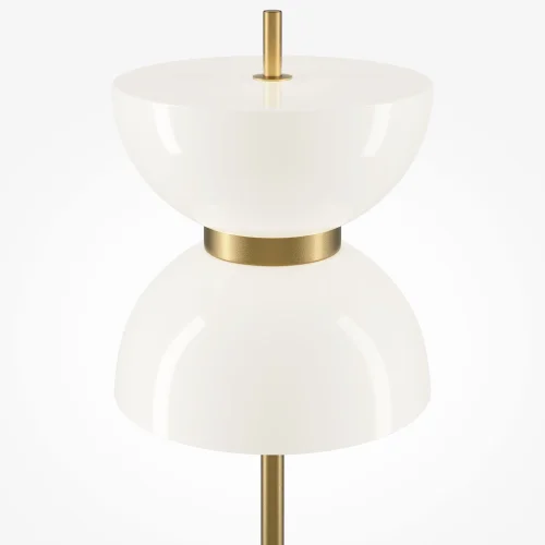 Торшер LED Kyoto MOD178FL-L11G3K Maytoni  белый 1 лампа, основание золотое серое в стиле современный арт-деко
 фото 2