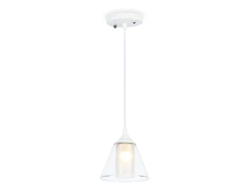Светильник подвесной TR3551 Ambrella light прозрачный 1 лампа, основание белое в стиле современный 