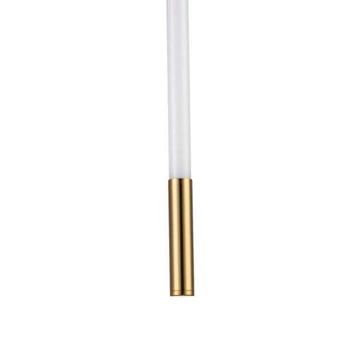 Светильник подвесной LED Filato V000051L Indigo белый 1 лампа, основание бронзовое в стиле минимализм хай-тек трубочки фото 3