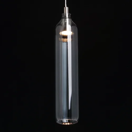 Светильник подвесной Кьянти 720012301 DeMarkt серый 1 лампа, основание никель в стиле современный  фото 4