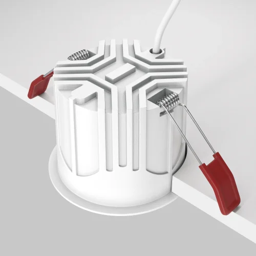 Светильник точечный Alfa LED DL043-01-15W4K-RD-WB Maytoni белый чёрный на 1 лампу, основание чёрное белое в стиле современный фото 6