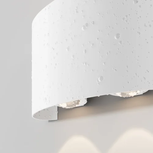 Настенный светильник уличный LED Strato O417WL-L4W3K Maytoni уличный IP54 белый на 1 лампу, плафон белый в стиле современный LED фото 2
