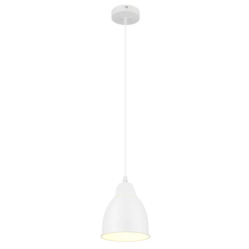 Светильник подвесной лофт Braccio A2054SP-1WH Arte Lamp белый на 1 лампу, основание белое в стиле лофт 