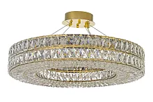 Люстра подвесная Sora E 1.5.60.100 G Arti Lampadari прозрачная на 8 ламп, основание золотое в стиле классика модерн 
