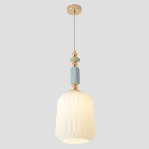Светильник подвесной MERINGUE SP1.2 Crystal Lux белый на 1 лампу, основание золотое в стиле классический фото 3 Светильник подвесной MERINGUE SP1.2 Crystal Lux белый на 1 лампу, основание золотое в стиле классический фото 3