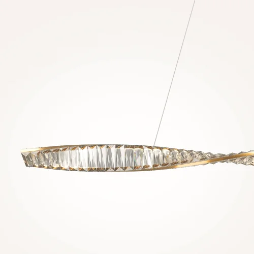 Светильник подвесной LED Krone P097PL-L36BS3K Maytoni прозрачный на 1 лампу, основание латунь в стиле современный линейный фото 13