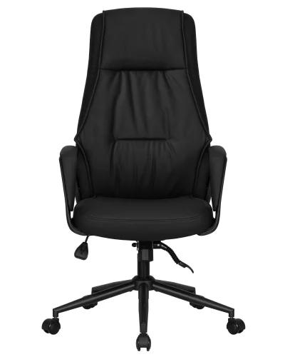 Офисное кресло для руководителей DOBRIN KEN (черный (RXT051-21)) цвет сиденья черный, цвет основания черный Dobrin, чёрный/экокожа, ножки/металл/, размеры - 1180*1265**** фото 7