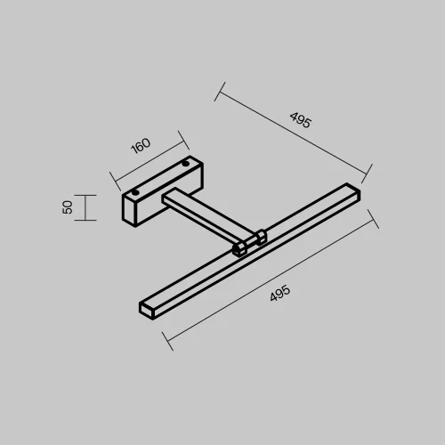 Подсветка для картин LED Bris MIR008WL-L12B4K Maytoni чёрная в стиле современный фото 6
