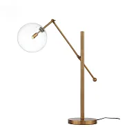 Настольная лампа Sandro SL1205.304.01 ST-Luce прозрачная 1 лампа, основание латунь металл в стиле современный 