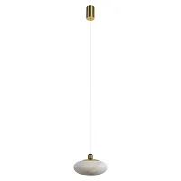 Светильник подвесной LED Galet 10409/M LOFT IT белый на 1 лампу, основание бронзовое в стиле современный 