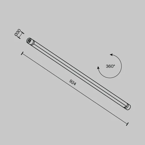 Светильник Basis для системы освещения Shelf 3000К 24Вт 100° C147CL-L900-24W3K-B Maytoni чёрный для шинопроводов серии Модульная система освещения Shelf чёрный фото 9