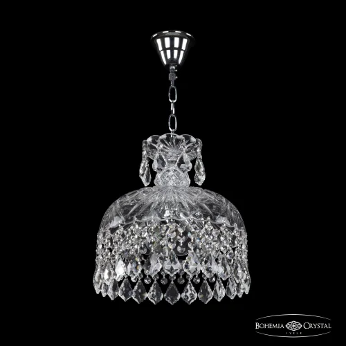 Светильник подвесной 14781/30 Ni Leafs Bohemia Ivele Crystal прозрачный 5 ламп, основание никель в стиле классический leafs