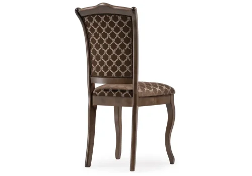 Деревянный стул Луиджи орех / коричневый 450684 Woodville, коричневый/ткань, ножки/массив березы дерево/орех, размеры - ****440*550 фото 4