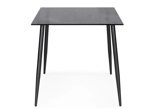 Стеклянный стол Smoke 120х80х75 clear gray / black 15551 Woodville столешница чёрная из стекло фото 2