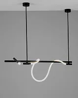 Светильник подвесной LED True V10683-PL Moderli белый 1 лампа, основание чёрное в стиле минимализм модерн хай-тек 
