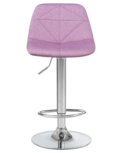 Стул барный 2035-LM DINA,  цвет сиденья фиолетовый, цвет основания хром Dobrin, фиолетовый/текстиль, ножки/металл/хром, размеры - 850*1060***420*460 фото 4