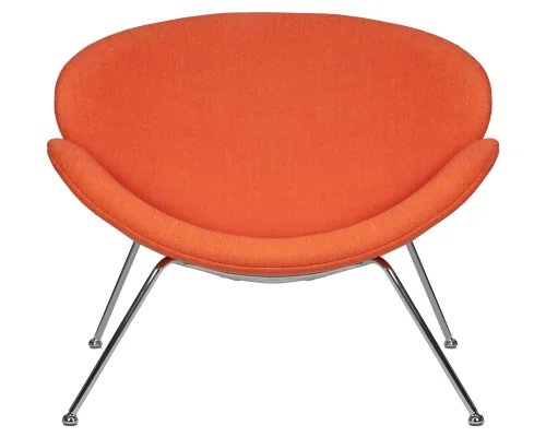 Набор 2 шт Кресло дизайнерское DOBRIN EMILY (оранжевая ткань AF, хромированная сталь) цвет сиденья оранжевый (AF), цвет основания хромированная сталь Dobrin, оранжевый/текстиль, ножки/металл/, размеры - *720****мм фото 7 Набор 2 шт Кресло дизайнерское DOBRIN EMILY (оранжевая ткань AF, хромированная сталь) цвет сиденья оранжевый (AF), цвет основания хромированная сталь Dobrin, оранжевый/текстиль, ножки/металл/, размеры - *720****мм фото 7