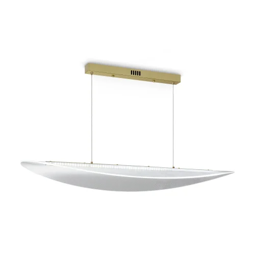 Светильник подвесной LED Cloud FR5441PL-L40G Freya прозрачный на 2 лампы, основание золотое в стиле современный хай-тек фото 2