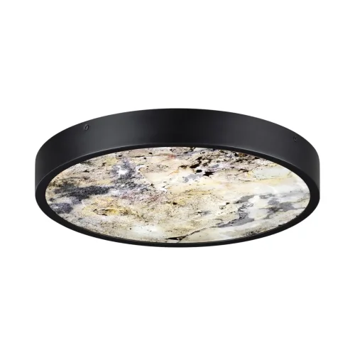 Бра LED Bergi 5064/30L Odeon Light серый бежевый на 1 лампа, основание чёрное в стиле современный панно фото 5