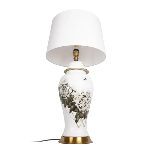 Настольная лампа Equilibrium 10290T LOFT IT белая 1 лампа, основание разноцветное керамика в стиле классический современный  фото 3