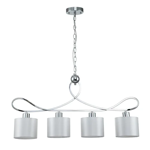 Светильник подвесной Davinci V000265 Indigo белый 4 лампы, основание хром в стиле современный 